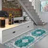 Area Rugs: Washable Non-Slip Vintage Boho Carpet, Soft Low Pile Foldable Stain Resistant Rug for Living Room, Bedroom, Home, Dining Room - 4 of 4