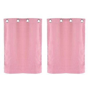Unique Bargains Short Tier Small Grommet Short Cabinet Blackout Drapes 2 Pcs - 1 of 4