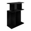 FONTOI End Tables Modern Laminate Nightstand, Contemporary Bedside Table, Accent Side Table for Indoor, Sleek Design, Black, 28"*17"*6" - 3 of 4
