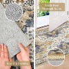 Washable Vintage Medallion Throw Rug, Low Pile Non-Slip Non-Shedding Soft Carpet for Living Room Dining Room Home Office - 4 of 4