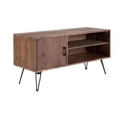 UPHA 48-inch Simple, Modern, Vintage Brown Wooden TV Stand Media Table for Living Room