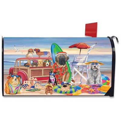 Dog Days of Summer Mailbox Cover Beach Dog Humor Station Wagon Briarwood Lane