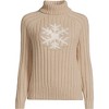 Lands' End Women's Cozy Lofty Cable Turtleneck Sweater - 3 of 4