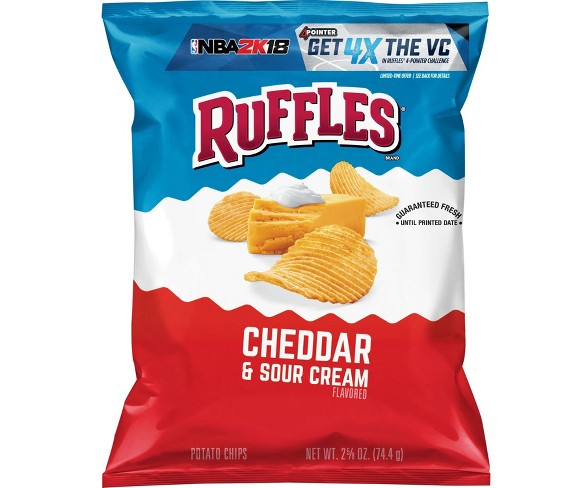 Ruffles Cheddar & Sour Cream Potato Chips - 2.87oz