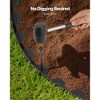 VEVOR Landscape Edging, 20 ft x 2 in Plastic Garden Border Edging with 120 Spikes, No Dig, Flexible Lawn Edgings Roll, Black - 4 of 4