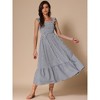 INSPIRE CHIC Women's Sleeveless Square Neck Tiered Hem Smocked Maxi Dress - 4 of 4