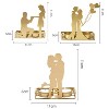 DH2206-03 Valentine Day Romantic Atmosphere Candle Holder Shooting Props Decorative Candlesticks(C) - 3 of 4