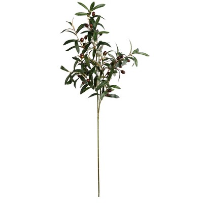 Vickerman 39" Artificial Green Olive Fruit Spray. Includes 3 sprays per pack.