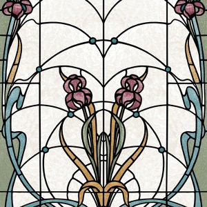 Veer Decor Floral Stained Glass Wallpaper - 1 of 1