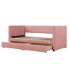 Twin Size 80" Daybed with Drawer, Modern corduroy-tufted Linen Day Bed, Upholstered Daybed Frame for Bedroom, Living Room - 3 of 4