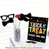 Big Dot of Happiness Jack-O'-Lantern Trick or Treat Sign with Stand, Printed on Sturdy Plastic Material - 10.5 x 13.75 inches - 1 Piece - 3 of 4