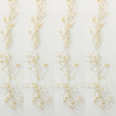 Sullivans Decorative Pearl Bead Garland, Set of 4, 5'L White