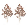 Melrose Glittered Leaf Spray (Set of 2) - 2 of 3