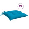 vidaXL Pallet Cushions 2 pcs Light Blue 19.7 In.x19.7 In.x2.8 In. Oxford Fabric - 2 of 4