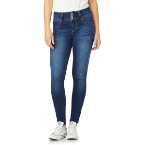 WallFlower Women's Sassy Skinny High-Rise Insta Soft Juniors Jeans (Standard and Plus) - 1 of 3