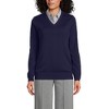 Lands' End Men's Cotton Modal V-neck Sweater - 2 of 4