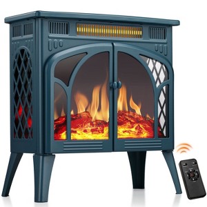 R.W.FLAME Electric Fireplace Heater with Remote, 24'' Portable Infrared Fireplace Stove with Multiple 3D Flame, Adjustable Brightness - 1 of 4