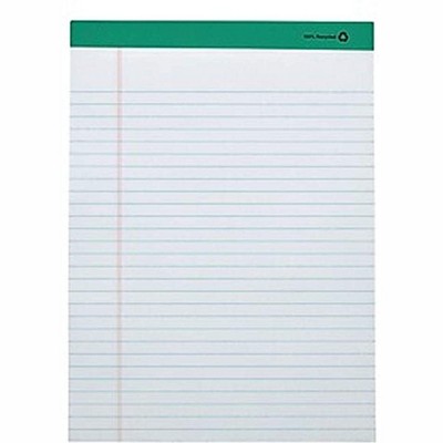 MyOfficeInnovations Notepads 8.5" x 11.75" Wide White 50 Sh./Pad 12 Pads/PK 462332