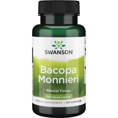 Swanson Herbal Supplements Bacopa Monnieri 250 mg Capsule 90ct.