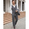WhizMax Mens 3 Piece Suits Casual One Button Blazer Lightweight Beach Coats Vest and Pant Suit - 3 of 4
