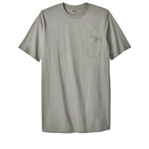 KingSize Shrink-Less Lightweight Longer-Length Crewneck Pocket T-Shirt - 1 of 4