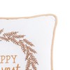 C&F Home 10" x 10" Happy Harvest Embroidered Fall Small Petite Throw Pillow - 2 of 4