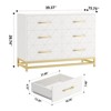 Dresser for Bedroom with 6 Drawers, Wood Chest of Drawers - 2 of 4