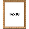PosterPalooza | 14x18 Modern Bamboo Picture Frame, UV Acrylic, 5 Finishes - 2 of 4