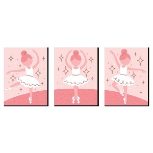 Big Dot of Happiness Tutu Cute Ballerina - Ballet Nursery Wall Art and Kids Room Decor - 7.5 x 10 inches - Set of 3 Prints - 1 of 4