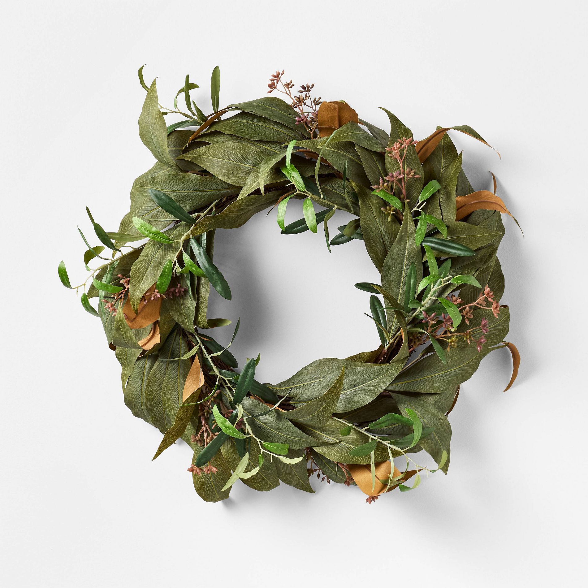 Fall Green Leaf Wreath - Threshold™ designed with Studio McGee