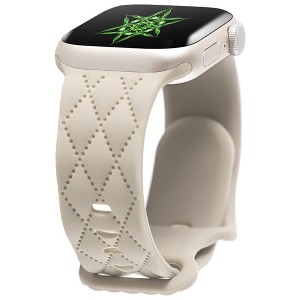 HTUTWOO Checkered Apple Watch Silicone Strap, Slim Sport Band 38/40/41/42/44/45/46/49mm for iWatch Series 11 10 9 8 7 6 5 4 3 2 1 SE Ultra - 1 of 4