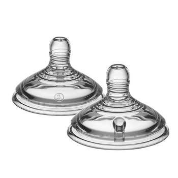 Tommee Tippee Natural Start Fast Flow Baby Bottle Nipples - 2pk