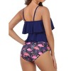 Clearlove Tankini Swimsuits for Women High Waisted Ruffle Tops with Tummy Control Bottom Two Piece Bathing Suit - 4 of 4