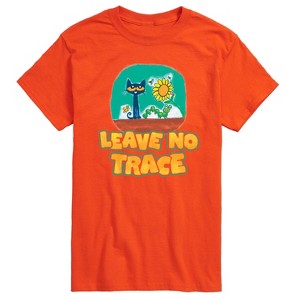 Men's - Pete the Cat - Leave No Trace Camping Short Sleeve Graphic T-Shirt - 1 of 4