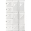 HOMCOM Portable Wardrobe Closet, Bedroom Armoire, Foldable Clothes Organizer with Cube Storage, Hanging Rods, and Magnet Doors, White - image 4 of 4