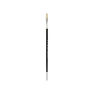Creative Mark Pro Stroke Premium White Chungking Hog Bristle Artist Paint Brush - Filbert - Natural Bristle Brush w/ Great Control Suitable for Oils,