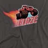 Blaze And The Monster Machines Blaze Badge Adult T-Shirt Charcoal - 2 of 4