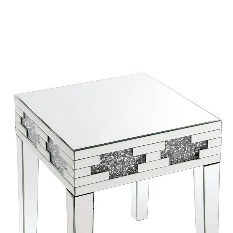 20&#34; Noralie Square End Accent Table Faux Diamonds - Acme Furniture, 4 of 10