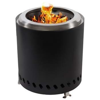 Sunnydaze Stainless Steel Tabletop Smokeless Fire Pit