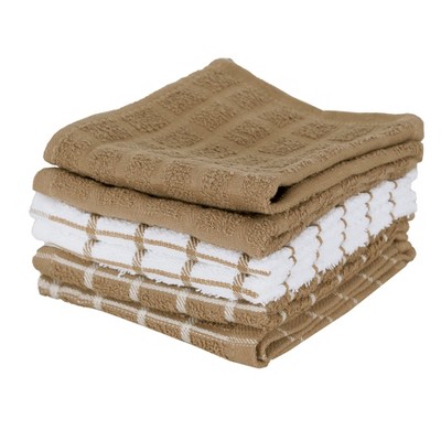 John Ritzenthaler Co. Terry Check Dish Cloth, Set of Six