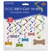 Beistle Dog Birthday Whirls, 15"-22", (24/Pkg) Multicolored - 2 of 2