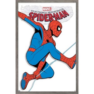 Trends International Marvel Animations' Your Friendly Neighborhood Spider-Man - Spidey Feature Series Framed Wall Poster Prints - 1 of 4