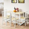 Hooseng Dining Table Set for 4, 5-Piece Kitchen Table Chairs Set, Rectangle Dining Room Table Set with Backrest  and Wooden Table Top for Small Spaces - 4 of 4