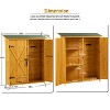 Kelly Wooden Pitch Roof Patio Storage Shed,  Solid Wood Tool Shed with Lockable Door, Outdoor Furniture - Maison Boucle - 2 of 4