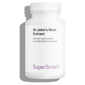 SuperSmart St John's Wort Extract 900mg per Day - High Purity 0.3% Hypericin Supplement | Non-GMO & Gluten Free - 60 Vegetarian Capsules - 1 of 1