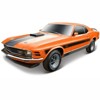 1970 Ford Mustang Mach 1 428 "Twister Special" Orange with Black Stripes "Special Edition" 1/18 Diecast Model Car by Maisto - 2 of 3