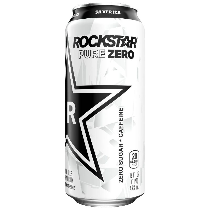 Rockstar Pure Zero Silver Ice Energy Drink - 16 fl oz Can, 4 of 6