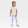 Toddler Girls' Fruits Graphic T-Shirt - Cat & Jack™ Light Yellow - 4 of 4