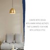 Novogratz X Globe Hazel 1-Light Matte Brass Pendant Lighting - Globe Electric: Retro Dome, Kitchen, ETL Listed - 2 of 4