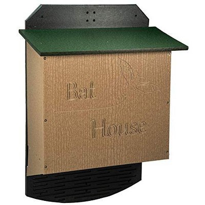 JCs Wildlife Recycled Poly Lumber 5 Chamber Bat House - Holds up to 500 Bats, Easy for Bats to Land and Roost - Outdoor Bat Shelter - Weather